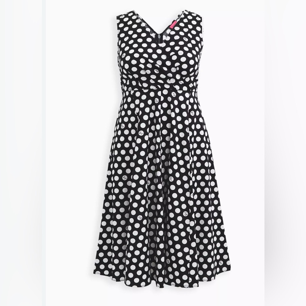 Betsey Johnson Polka Dot Sleeveless Dress